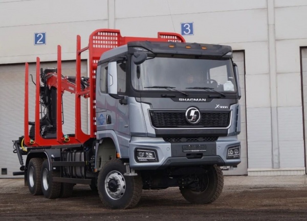 Сортиментовоз Shacman X3000 SX32586V385 6x4 с ГМ Велмаш ВМ 10-74
